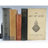 Golfing Books (4) titles include The Lonsdale Library The Game of Golf 1931, The Sportsmans Yearbook
