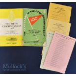 1957 and 1960 Open Golf Championship Programmes St Andrews including 1957 St Andrews (Bobby