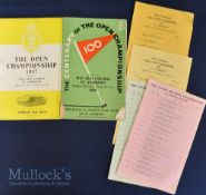 1957 and 1960 Open Golf Championship Programmes St Andrews including 1957 St Andrews (Bobby