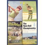 1970-1981 Open Golf Championship Programmes including 1970 St Andrews (Jack Nicklaus – second