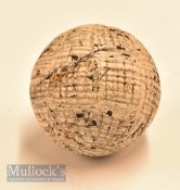 Very scarce historic Doleman stamped hand hammered guttie golf ball c1850s