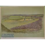CECIL ALDIN c1910 – After “Famous Golf Links” Westward Ho! 6th Green - signed in pencil ltd ed
