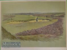 CECIL ALDIN c1910 – After “Famous Golf Links” Westward Ho! 6th Green - signed in pencil ltd ed