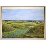 Richard Chorley signed colour golf print - “Lahinch Golf Course – The Dell Green” – from the