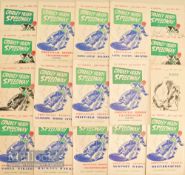 1963/64 Cradley Heath Speedway Programme Selection includes 1-22, no 9 and 10 are poor, Grand