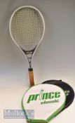 3x Prince Tennis Rackets c1980s - 2x Classic Rackets, one missing head cover with splits to tongue