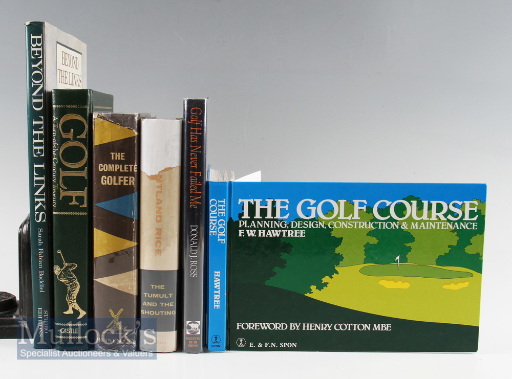 Various Golf Book Selection to include Beyond the Links by S F Baddiel, The Golf Course by F