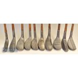 10x various alloy mallet head style putters – 7x with hosel faults – Fosters Ashbourne The Bogee,