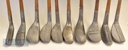 10x various alloy mallet head style putters – 7x with hosel faults – Fosters Ashbourne The Bogee,