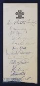 Early 1950s ‘All Stars’ Cricket Autographs featuring A Bedser, E Bedser, M Stewart, J Laker, T Lock,