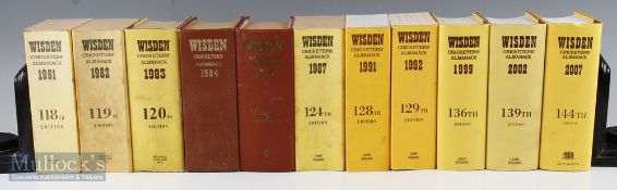 1980s to 2000s Wisden Cricketers’ Almanacs (11) 1981, 1982, 1983, 1984, 1985, 1987, 1991, 1992, 199,