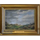 BERESFORD, FRANK E – RA (1881-1967) – ABERDOVEY GOLF COURSE – oil on board titled “The Golf Course