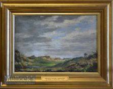 BERESFORD, FRANK E – RA (1881-1967) – ABERDOVEY GOLF COURSE – oil on board titled “The Golf Course