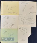 Selection of various Cricket Autographs featuring Tom Graveney, Trevor Bailey, Tom Pearce, Nassar