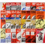 Quantity of 1960s and 1970s Speedway Programmes together with an earlier speedway autograph book