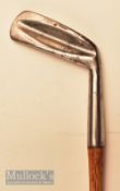 Early Tom Stewart Patent “Stewarts Putter” 1st model blade putter c1904 - the head stamped with