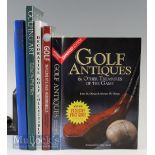Golf Collecting Reference Books titles include Golf Implements and Memorabilia, Decorative Golf