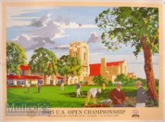 Ken Reed signed ltd ed 2003 Official US Open Golf Championship Poster colour print - played at