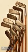 10x Good assorted putters including Wm Park Pat bent neck putter, Anderson Pat Wry neck Putting