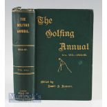 Duncan, David S – The Golfing Annual Vol III 1894-1895 Book in green boards with gold gilt title,