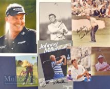 Golfing Signed Prints to include Peter Thomson, Arnold Palmer, Tony Jacklin, Seve Ballesteros,