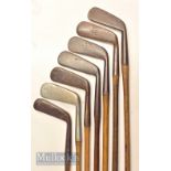 6x Tom Stewart Pipe Mark straight blade and wry neck putters – incl Gem, Anderson Accurate Arrow
