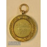 1906 The Lincolnshire Golf Union of Golf Clubs Championship 15ct gold winners medal - engraved J
