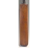 Early Jeffries Cricket Bat stamped with the maker’s mark ‘Jeffries’ to either shoulder of the