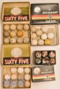 Dunlop 65 Golf Ball Boxes to include 6x wrapped Dunlop 65 balls, plus a selection of loose golf