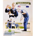 1995 Ryder Cup Oak Hill Country Club USA signed ltd ed colour print by the famous sporting artist