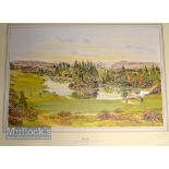 Waugh, Bill (signed) ltd ed colour golf print entitled “Gleneagles - The Queen’s Course, 13th Green,