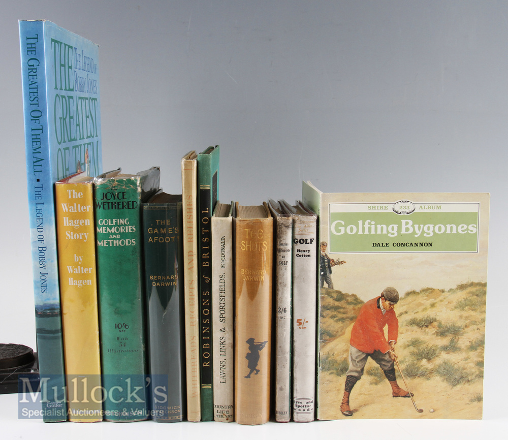 Various Golf Club Books to include The Greatest of Them All-The Legend of Bobby Jones, Golf by H