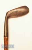 The Paxie Myles patent round backed left hand cleek stamped with the US and British Patent mark to