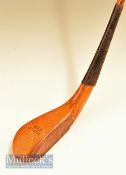Stunning J Anderson c1865 golden Beechwood long spoon showing the fined ridge back seem under the