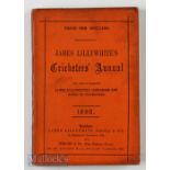 1892 James Lillywhite’s Cricketers’ Annual 237 page annual plus 31 pages of adverts, extensively