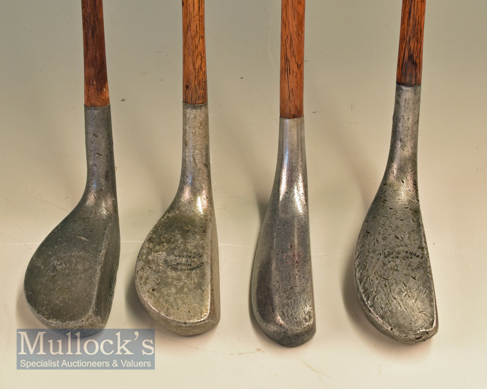 4x Assorted Alloy mallet head putters including 2x Braid Mills models, Long Nose Y model and a WB