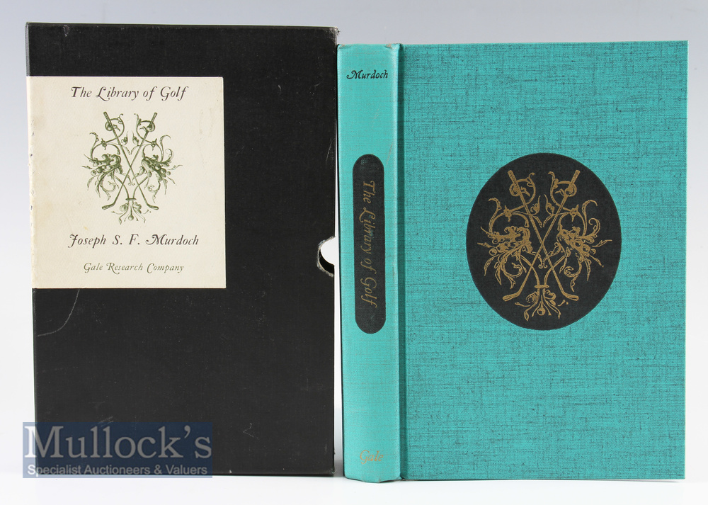 Murdoch, Joseph S F (signed) – The Library of Golf 1743-1966 book 1968 Gale Research Company bound