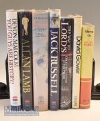 Selection of Signed Cricket Books to include Following on by A Bedser, Heroes and Contemporaries,
