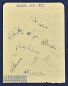 1947 Essex Country Cricket Autographs featuring Crabtree, Avery (x2), Bailey, Paterson, Smith, Wade,