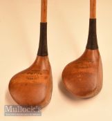 Robert Doig of Musselburgh stripe top light stained persimmon woods including a driver and a brassie