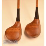 Robert Doig of Musselburgh stripe top light stained persimmon woods including a driver and a brassie