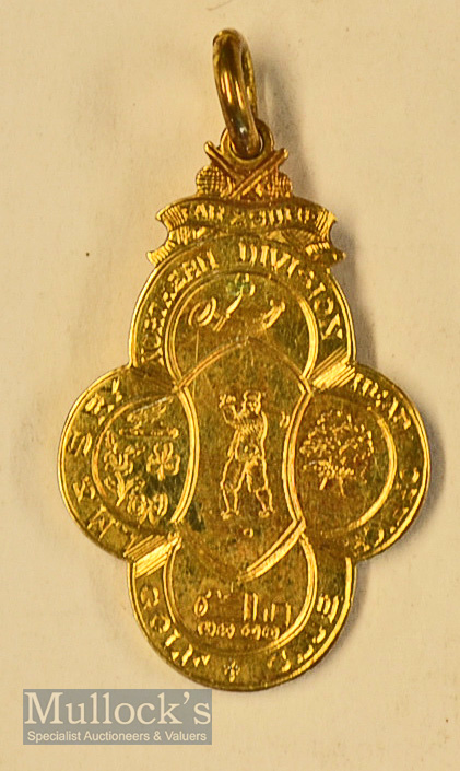 1931 LM&S Railway Northern Div Golf Club 15ct gold winners engraves medal – for The John Horn