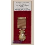 Royal & Ancient Golf Club St Andrews “The George Glennie” medal – c/w ribbon and presented by