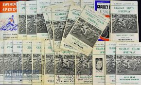 Selection of 1968 Cradley Heath Speedway Programmes –23/27 near complete run of home programmes to