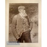 SIR GEORGE REID (1841-1913) after – a gravure of “Tom Morris” first publ’d in 1893 laid down on card