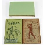 Unique Set – Hutchinson, Horace, G – Hints on The Game of Golf 1886 Book William Blackwood and Sons: