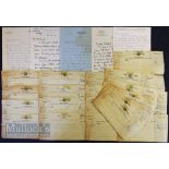 Letters and Telegrams relating to Freddie Brown (1910-1991) an English amateur Cricketer who