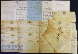 Letters and Telegrams relating to Freddie Brown (1910-1991) an English amateur Cricketer who