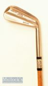 Unusual rare patent ‘Tru-Wate’ bar backed No 3 iron with unusual steel and plastic hosel and shaft