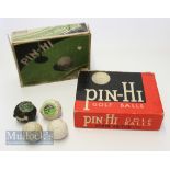 Collection of North British Rubber Co Ltd Pin-Hi Golf Balls and golf ball boxes (6) – 2x makers